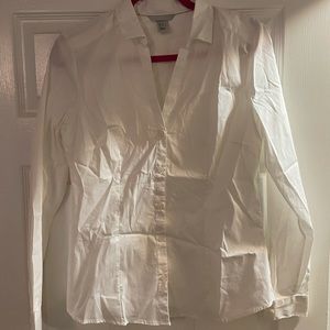 White button down shirt, size 10